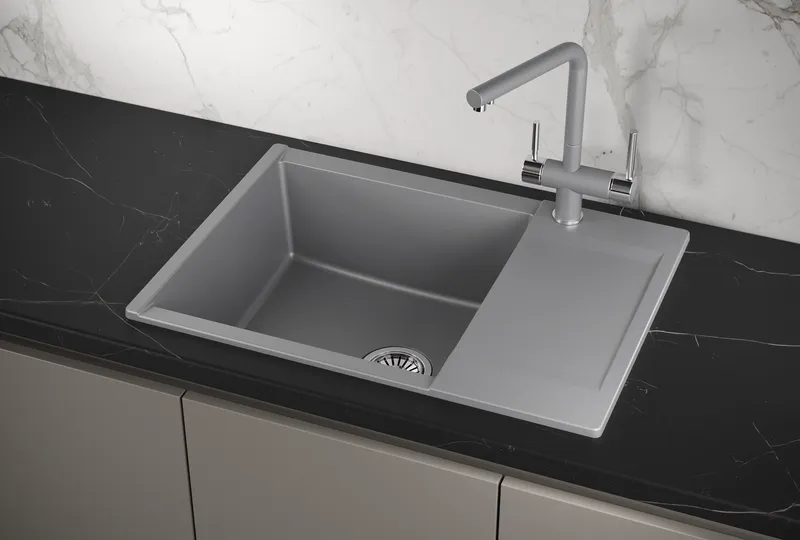 Мойка для кухни Granula Estetica 7003 алюминиум, 70х50 см, прямоугольная