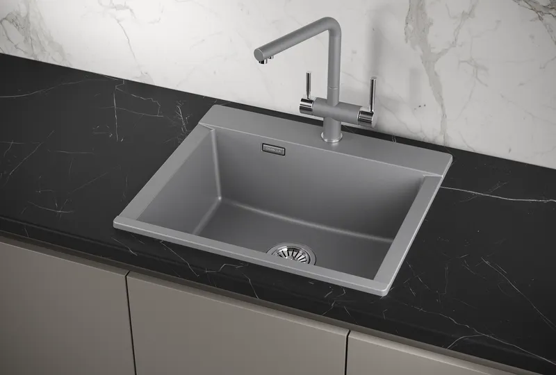 Мойка для кухни Granula Estetica 5804 алюминиум, 58х50 см, прямоугольная