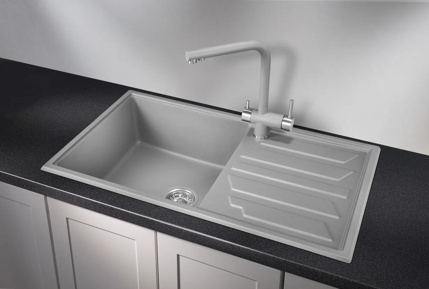 Мойка для кухни Granula 8601 алюминиум, 86х50 см, прямоугольная