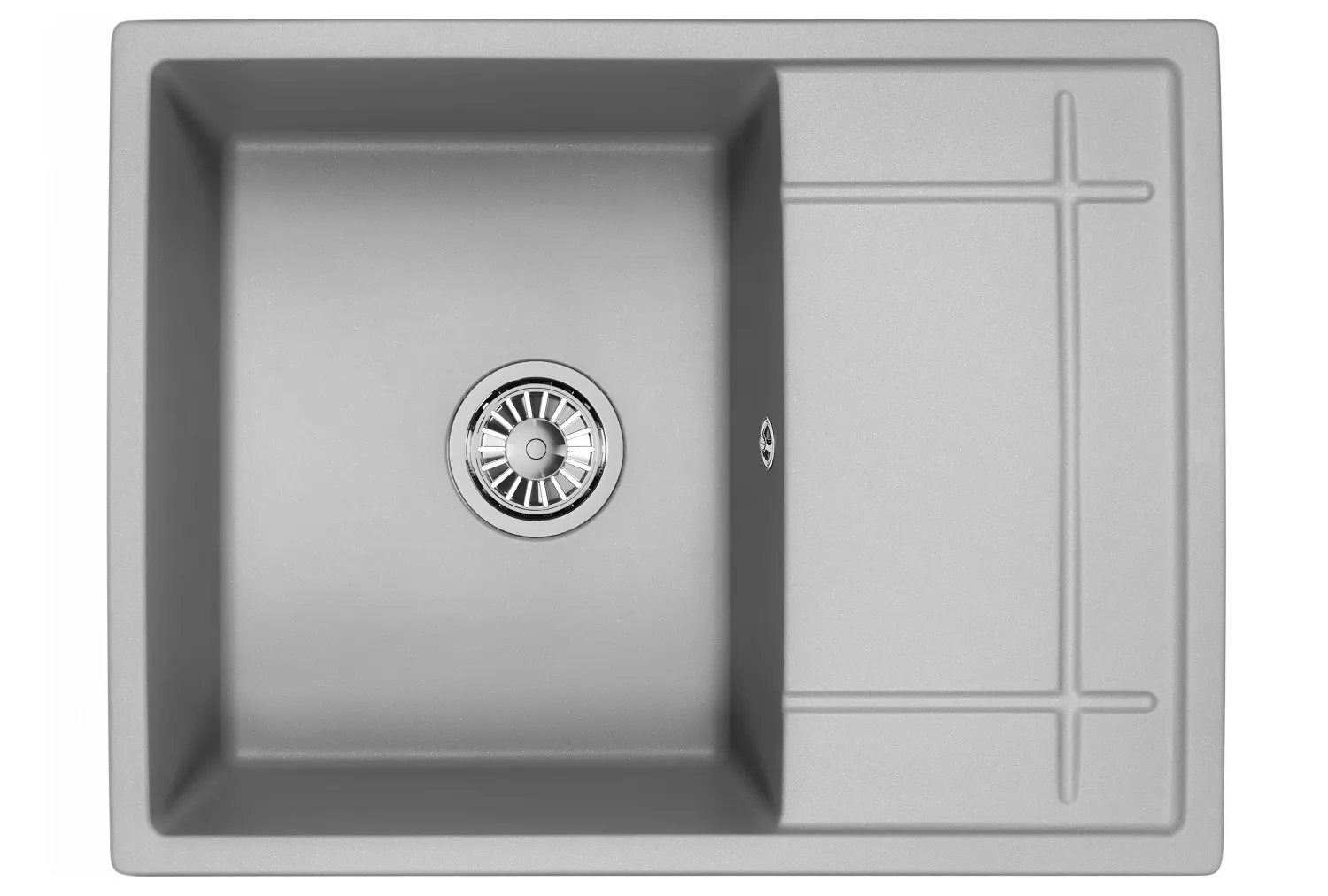 Мойка для кухни Granula 6501 алюминиум, 65,5х50 см, прямоугольная