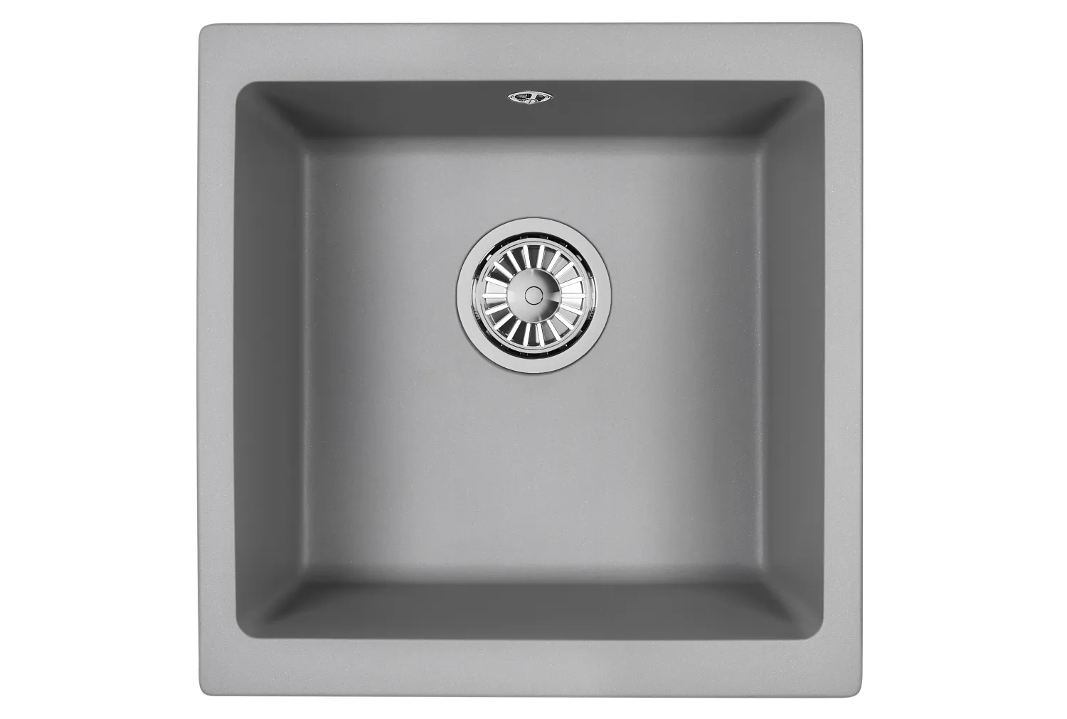 Мойка для кухни Granula 4451 алюминиум, 45,5х46 см, квадратная