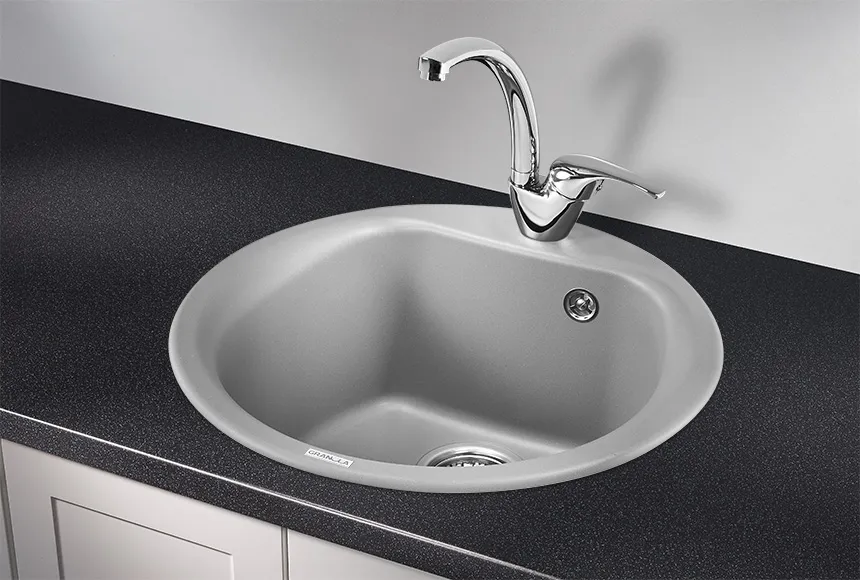 Мойка для кухни Granula 5101 алюминиум, D50 см, круглая