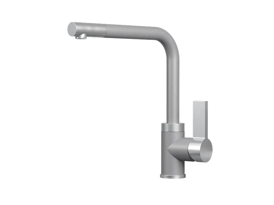 Смеситель для кухни Granula 5504 алюминиум