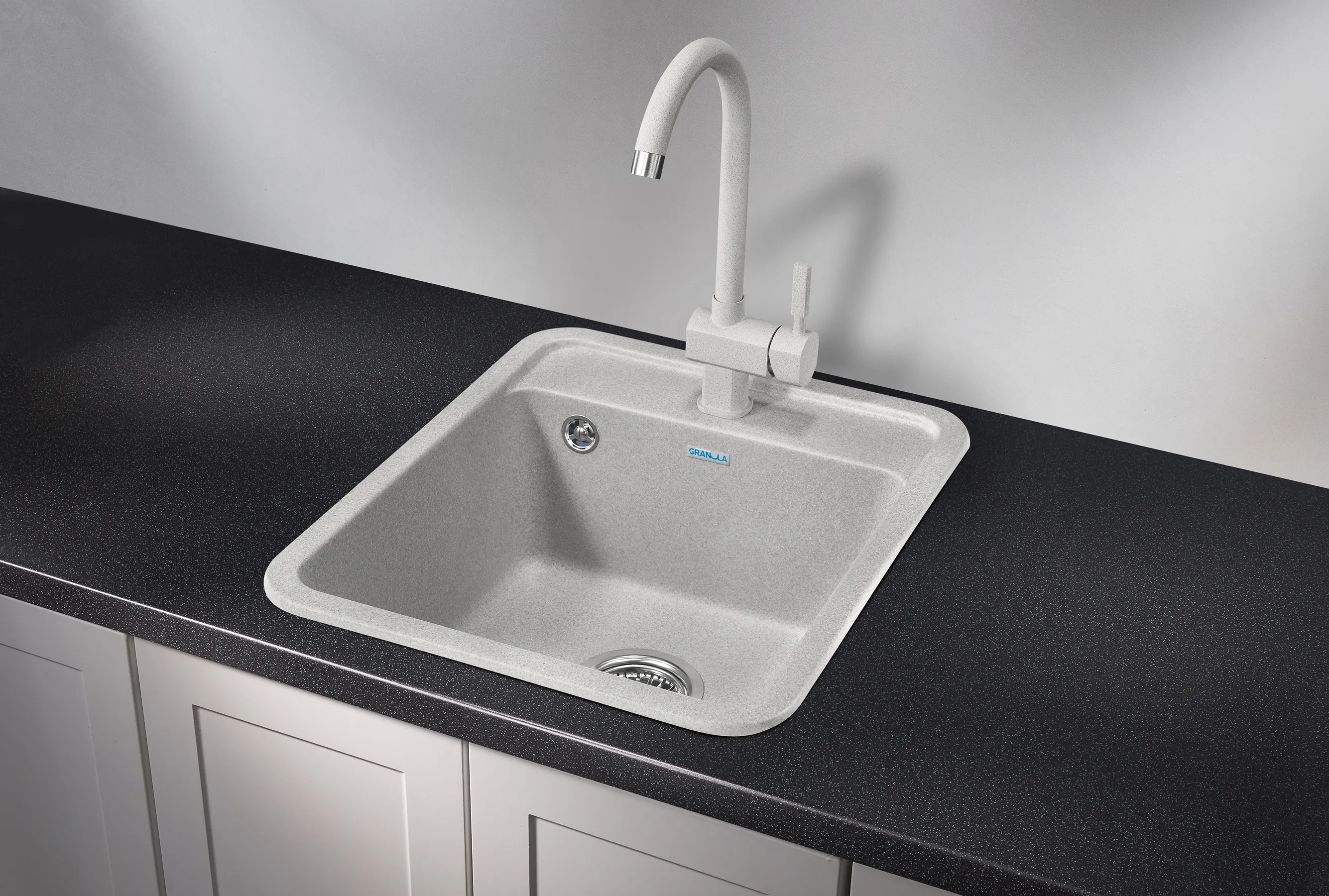 Мойка для кухни Granula Standart 4202 базальт, 42х50 см, квадратная