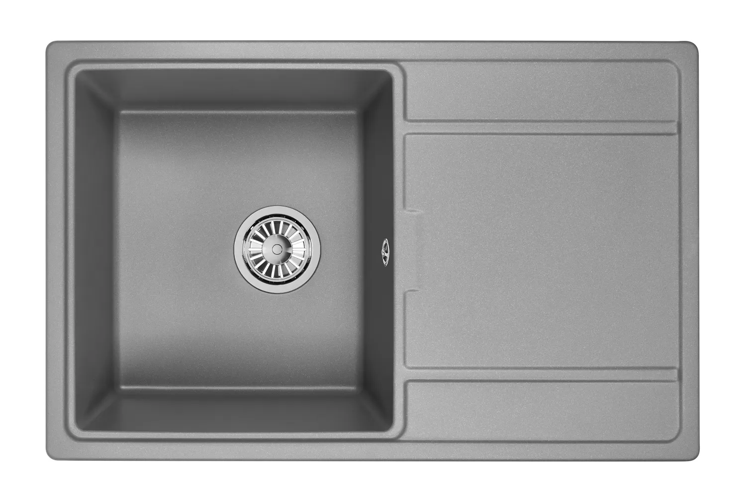 Мойка для кухни Granula 7804 алюминиум, 78х50 см, прямоугольная