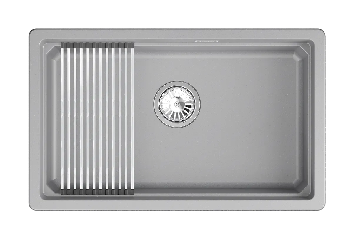Мойка для кухни Granula Kitchen Space 7303iU алюминиум, 73х45 см, прямоугольная