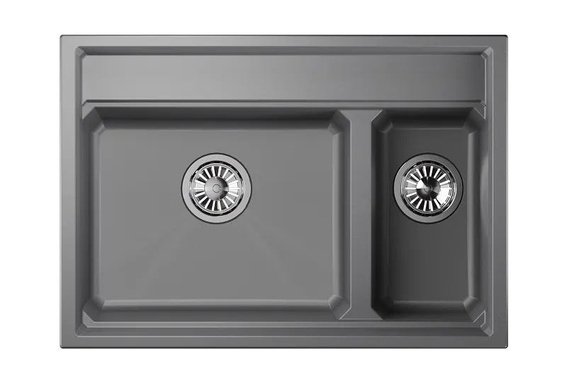 Мойка для кухни Granula Kitchen Space 7302 алюминиум, 73х51 см, прямоугольная