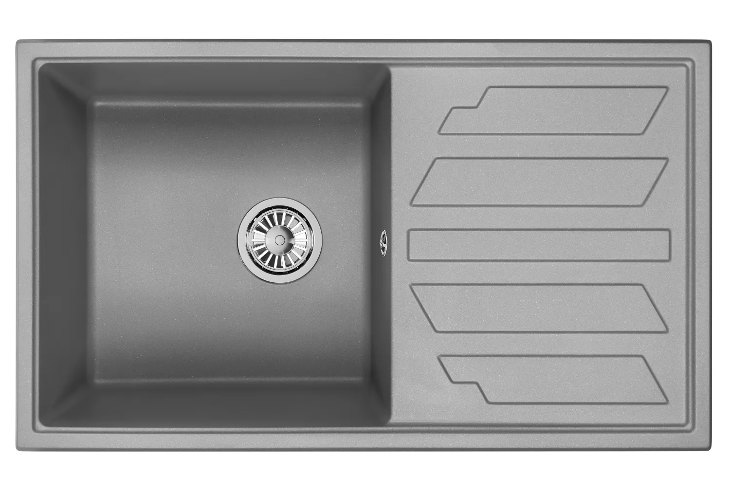 Мойка для кухни Granula 8601 алюминиум, 86х50 см, прямоугольная