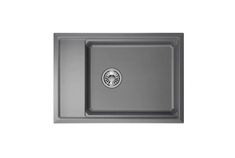 Мойка для кухни Granula Kitchen Space 7305 алюминиум, 73х51 см, прямоугольная
