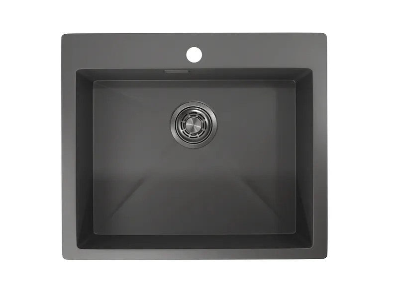 Мойка для кухни Granula 5951 графит матовый, 59х51 см, прямоугольная