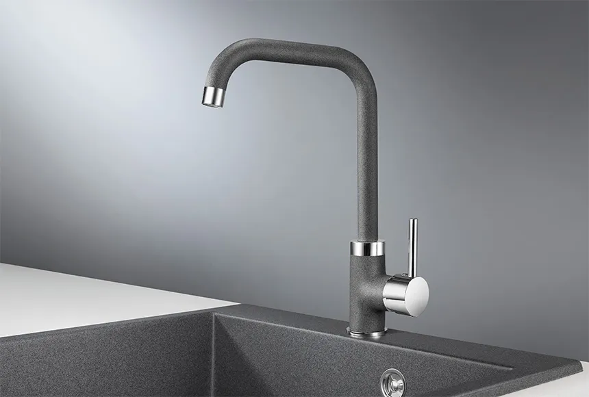 Смеситель для кухни Granula 0041 графит