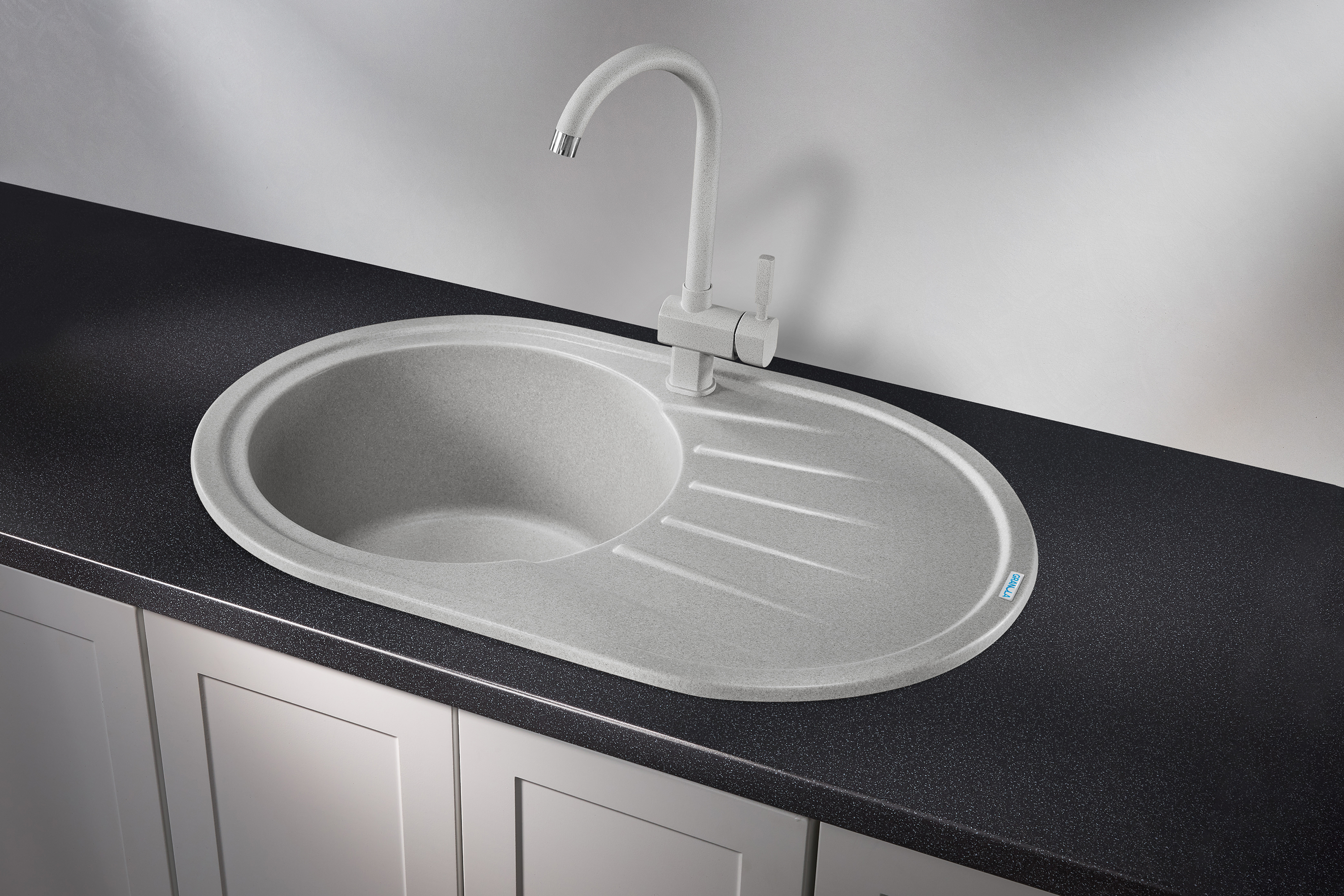 7601, БАЗАЛЬТ, кухонная мойка, СтандАРТ кварц