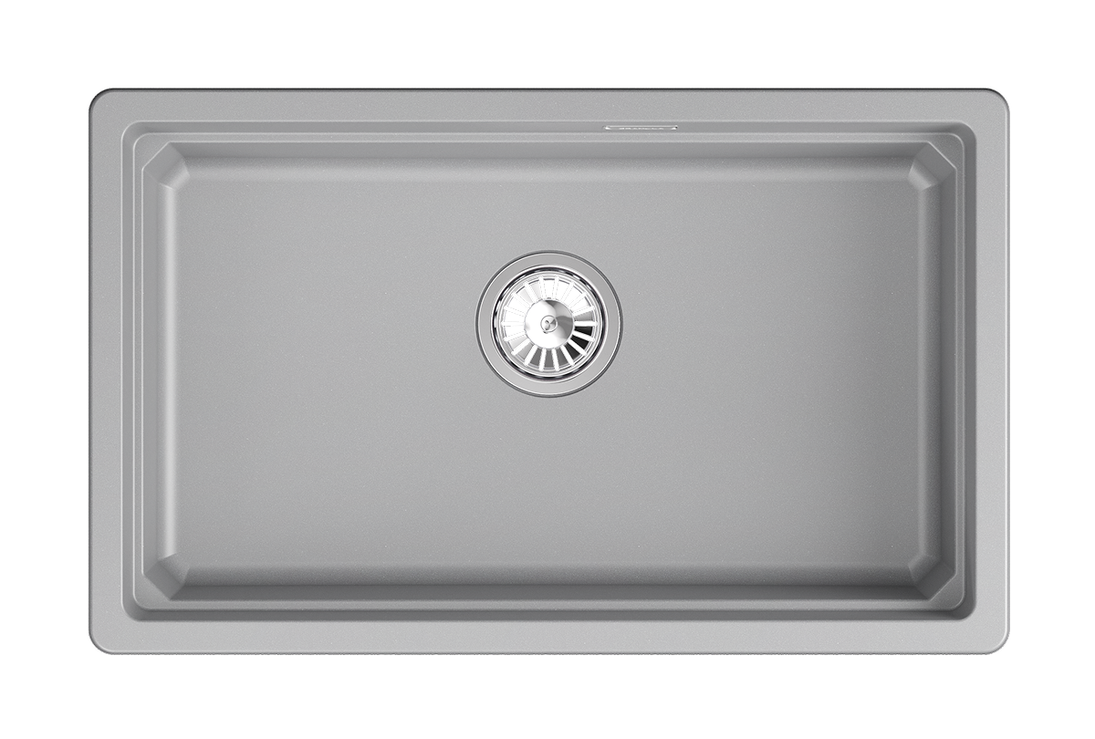 KS-7303iU, АЛЮМИНИУМ, кухонная мойка, кварц