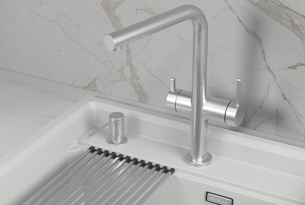 KS-8276, НЕРЖ, СМЕСИТЕЛЬ КУХОННЫЙ KITCHEN SPACE